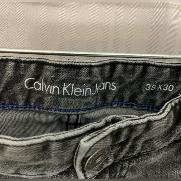 Kalvin Klein Mens Gray Vintage Jeans 38x30 - Picture 4 of 12